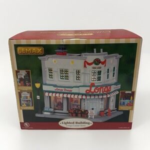 Lemax Longs Corner Store Lighted Building, 2006 Retired Village Collection 65453